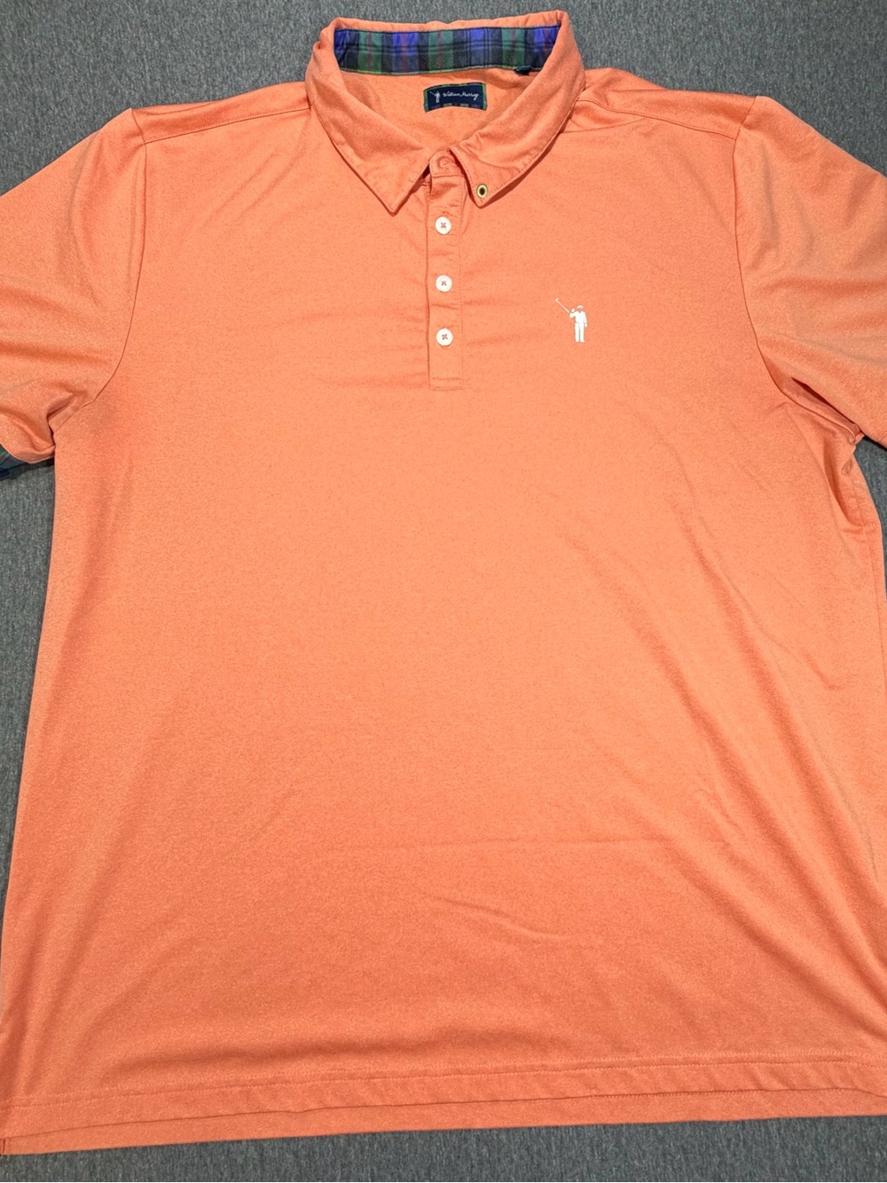 William Murray Golf Polo Shirt Mens XXL Heather Orange Short Sleeve Performance